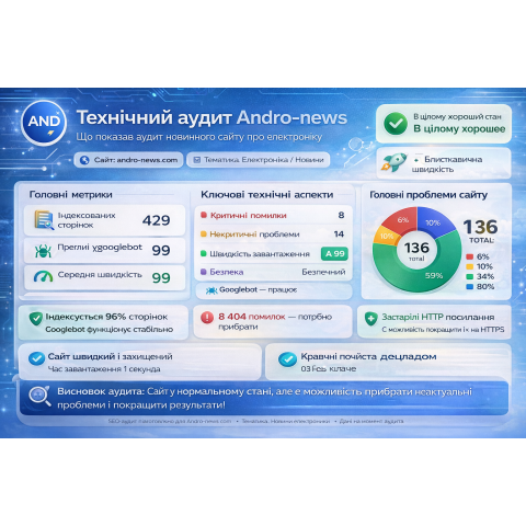 Кейс SEO-аудита сайта Andro-news