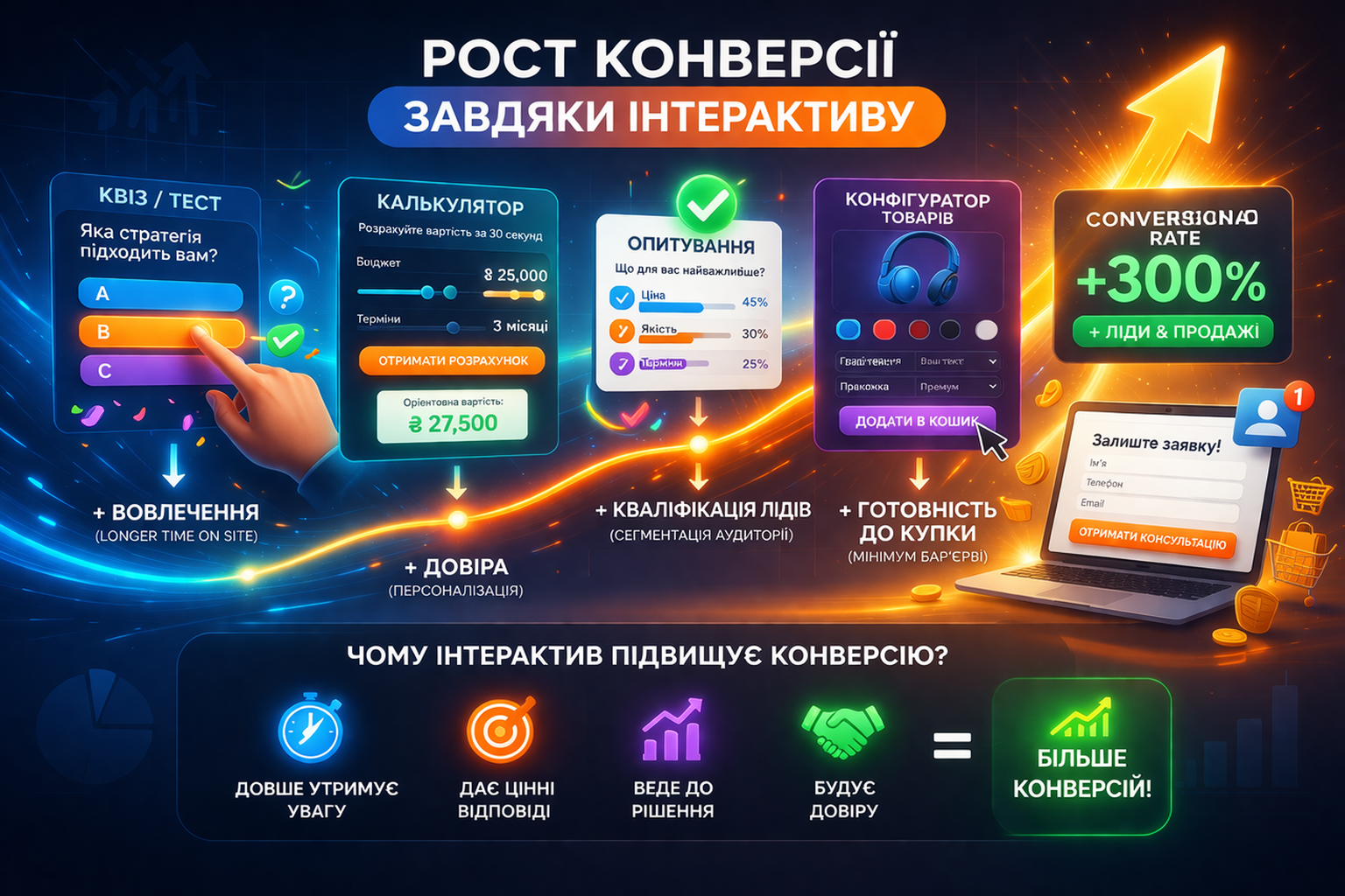 рост конверсии благодаря интерактиву