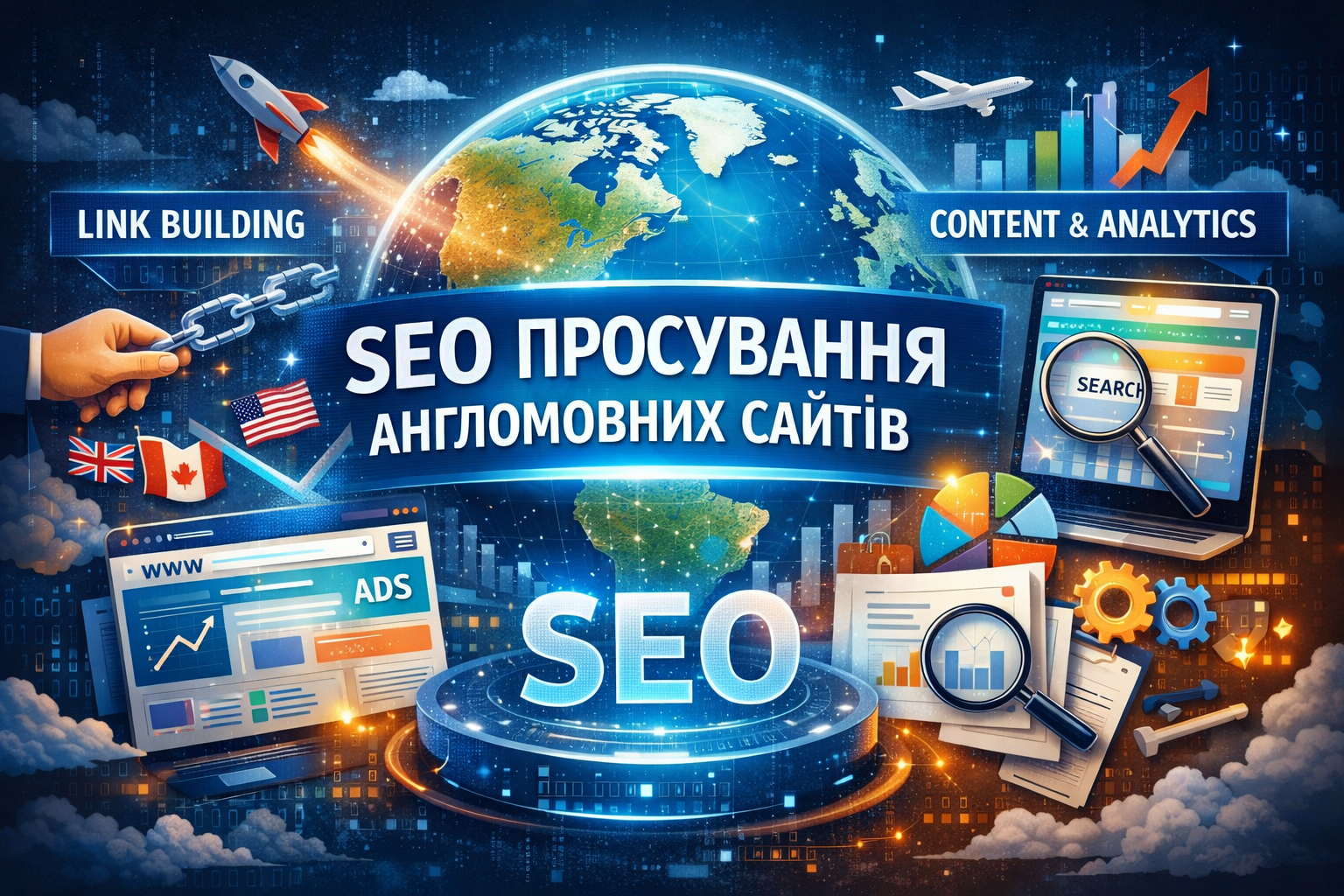 SEO продвижение англоязычных сайтов