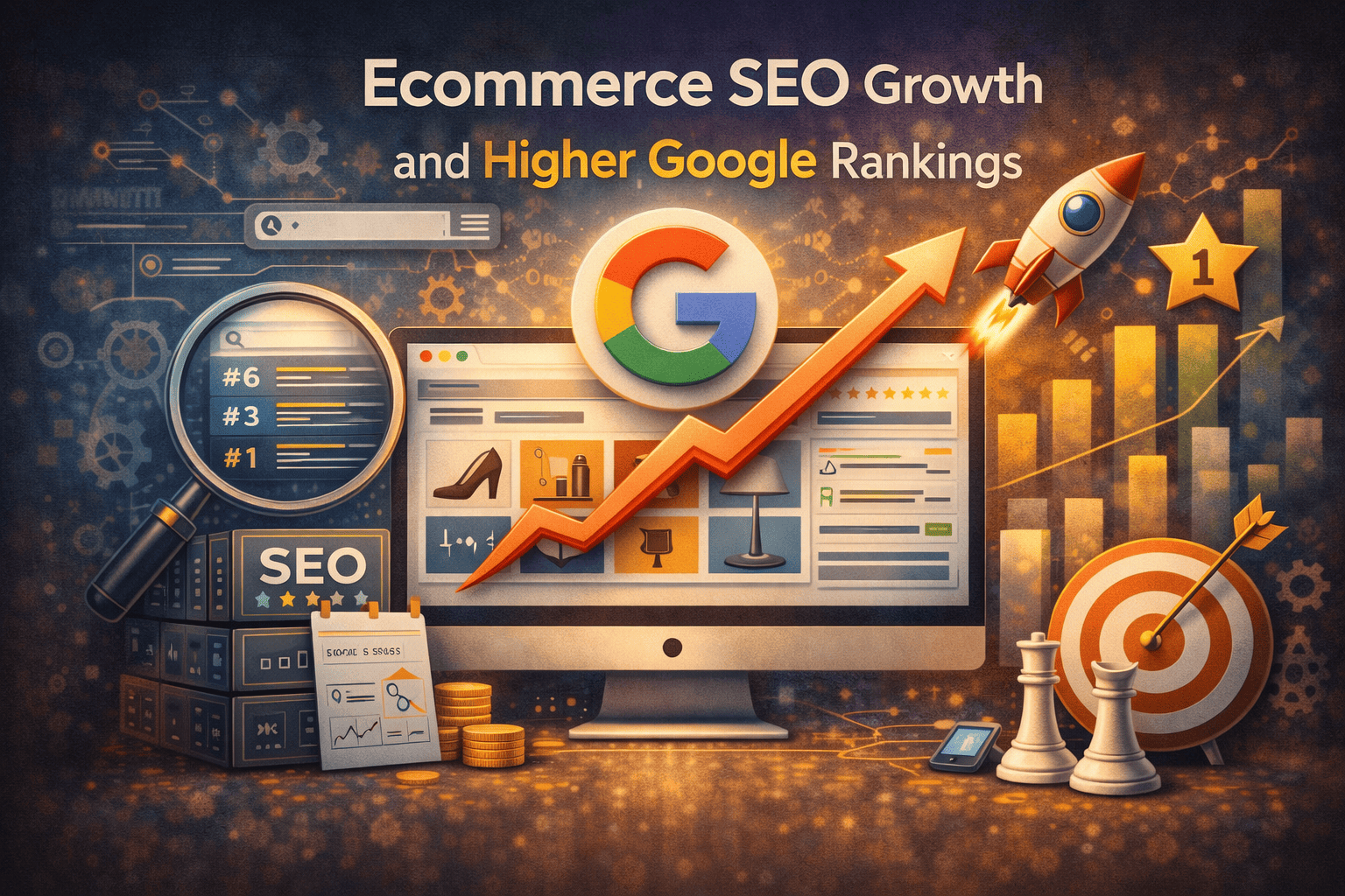 Ecommerce SEO growth and higher Google rankings