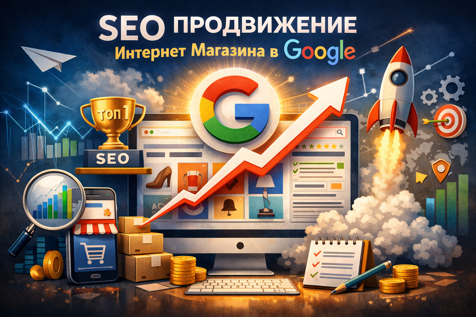 SEO продвижение интернет магазина в Google