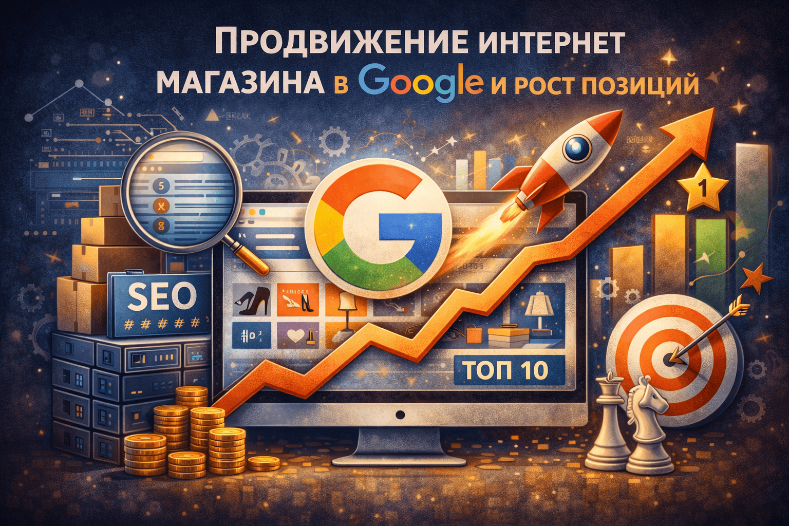 Продвижение интернет магазина в Google и рост позиций
