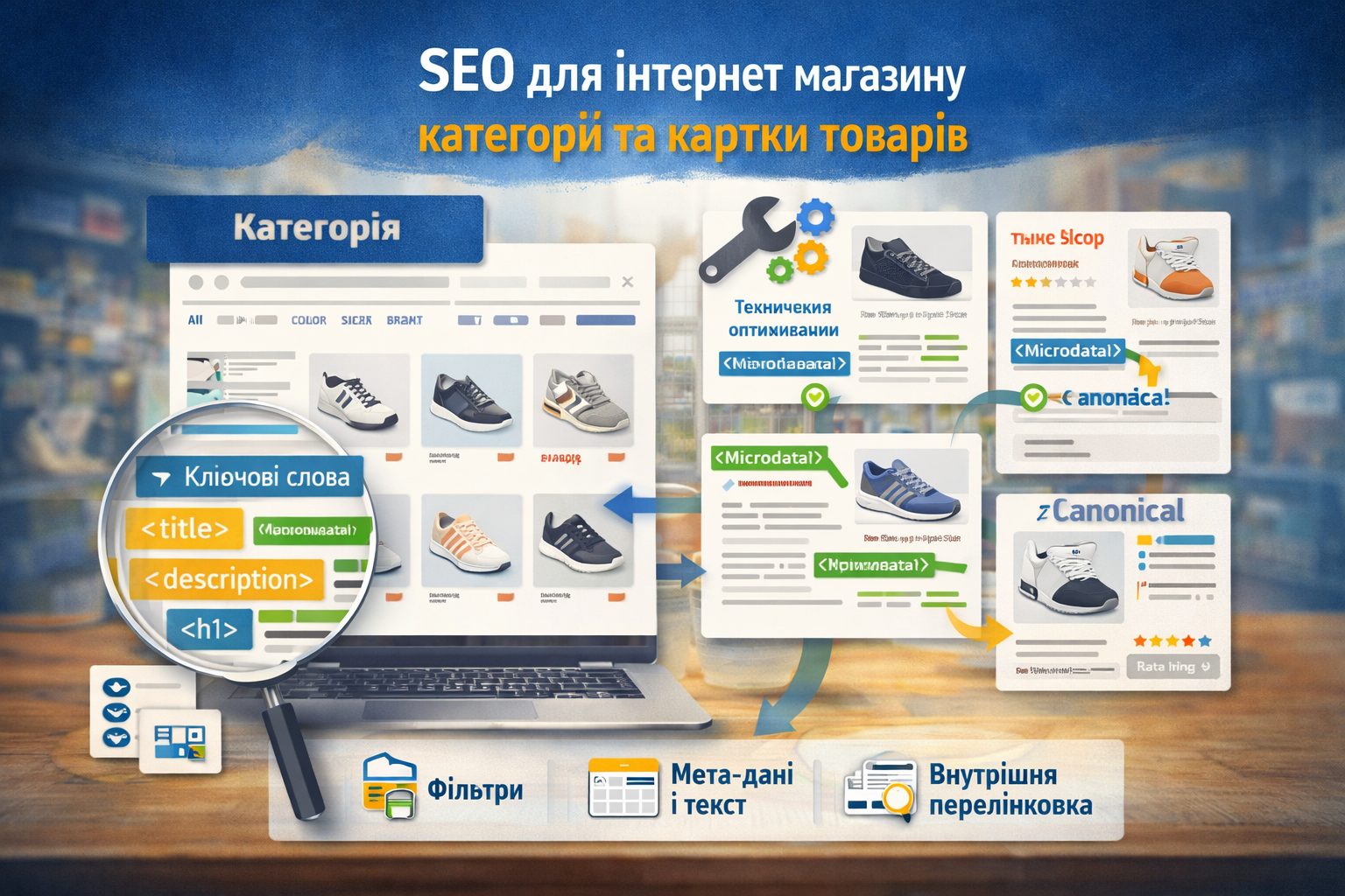 SEO для інтернет магазину категорії та картки товарів